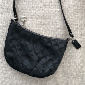 mini black coach purse